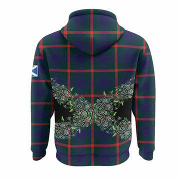 Agnew Tartan Hoodie Thistle Scottish Spirit