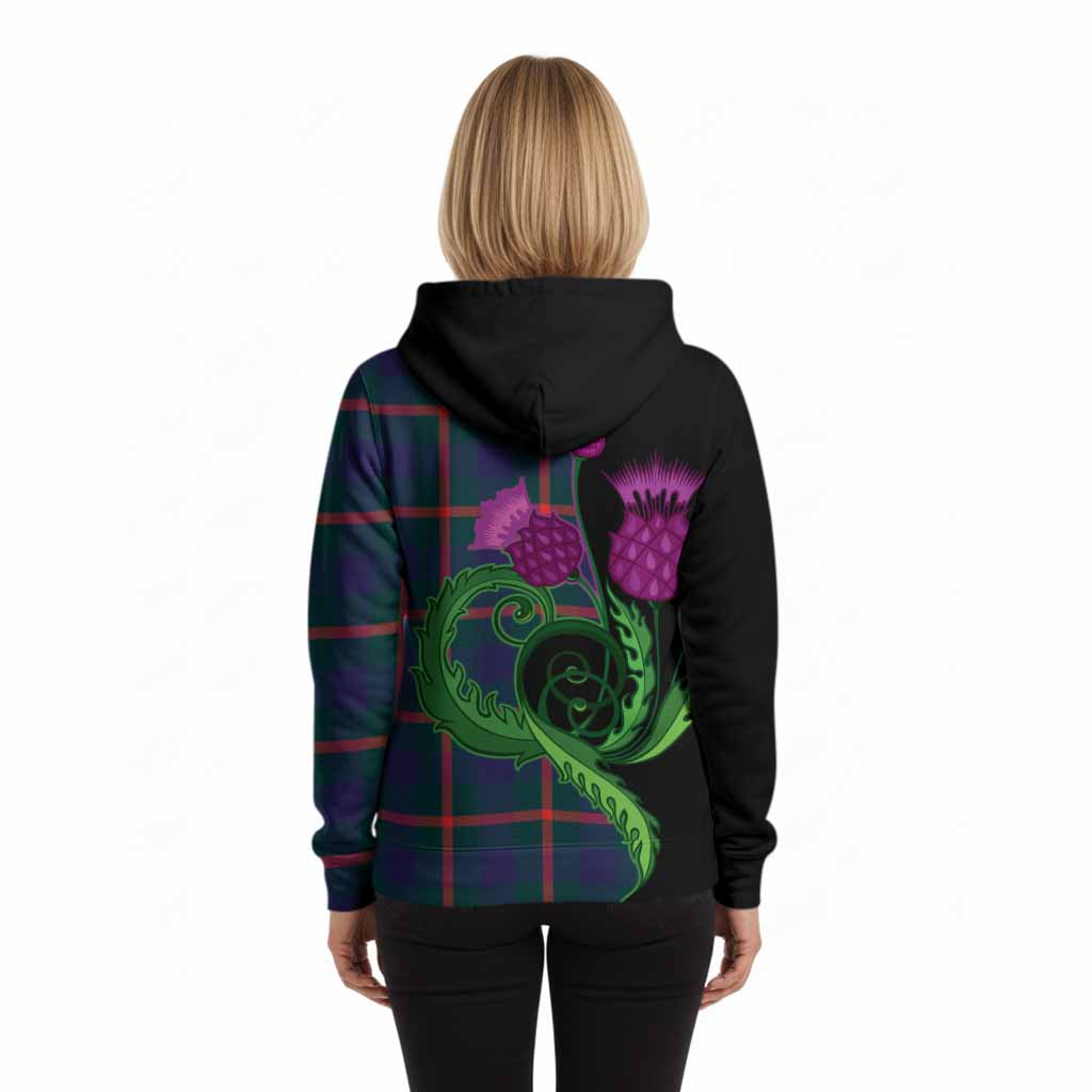 Agnew Tartan Hoodie Traditional Scottish Thistle