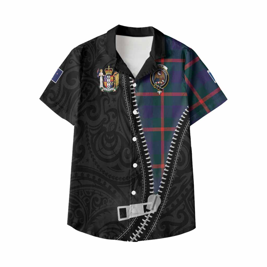 Agnew Tartan Kid Hawaiian Shirt New Zealand Pattern Unique Zipper Stylized