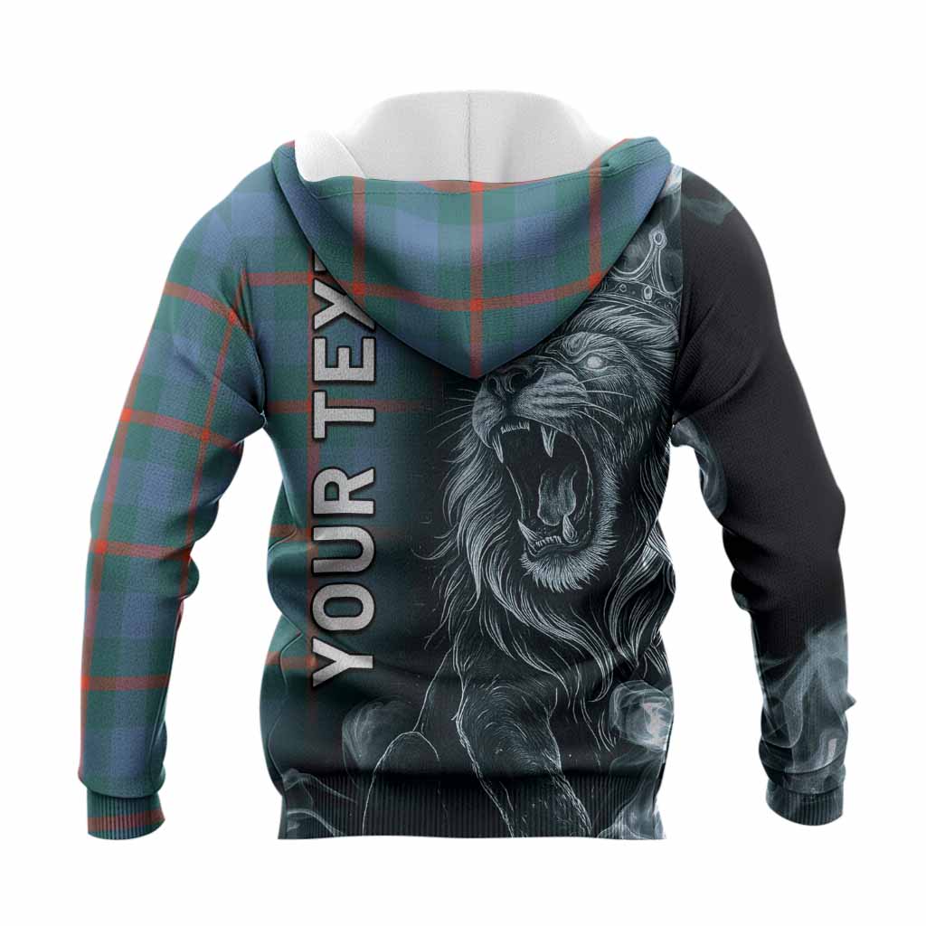 Agnew Tartan Knitted Hoodie Roaring Lion Heritage