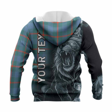 Agnew Tartan Knitted Hoodie Roaring Lion Heritage