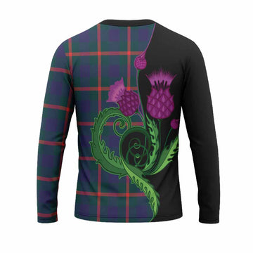 Agnew Tartan Long Sleeve T-Shirt Traditional Scottish Thistle