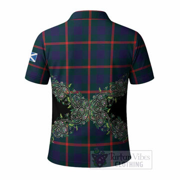 Agnew Tartan Polo Shirt Thistle Scottish Spirit