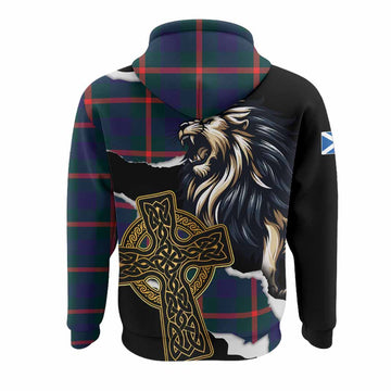 Agnew Tartan Scottish Hoodie Lion Celtic Heritage