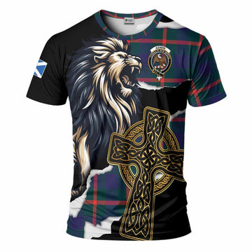 Agnew Tartan Scottish T-Shirt Lion Celtic Heritage