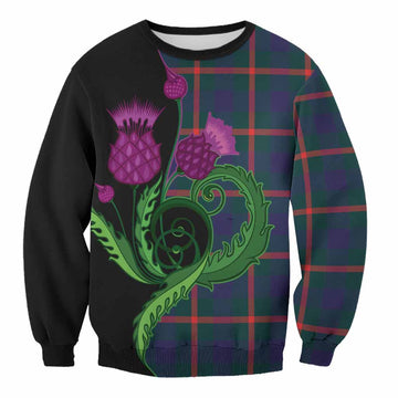 Agnew Tartan Sweatshirt Traditional Scottish Thistle