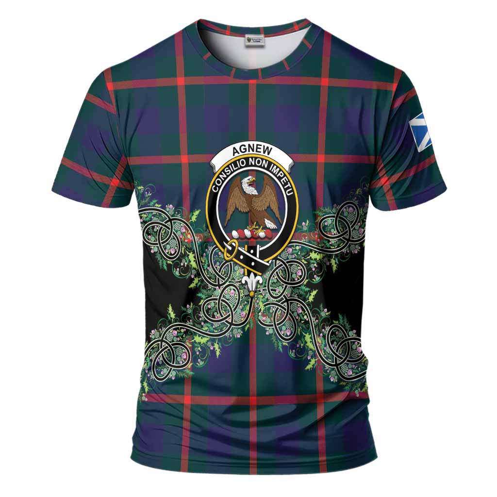 Agnew Tartan T-Shirt Thistle Scottish Spirit