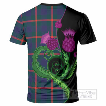 Agnew Tartan T-Shirt Traditional Scottish Thistle