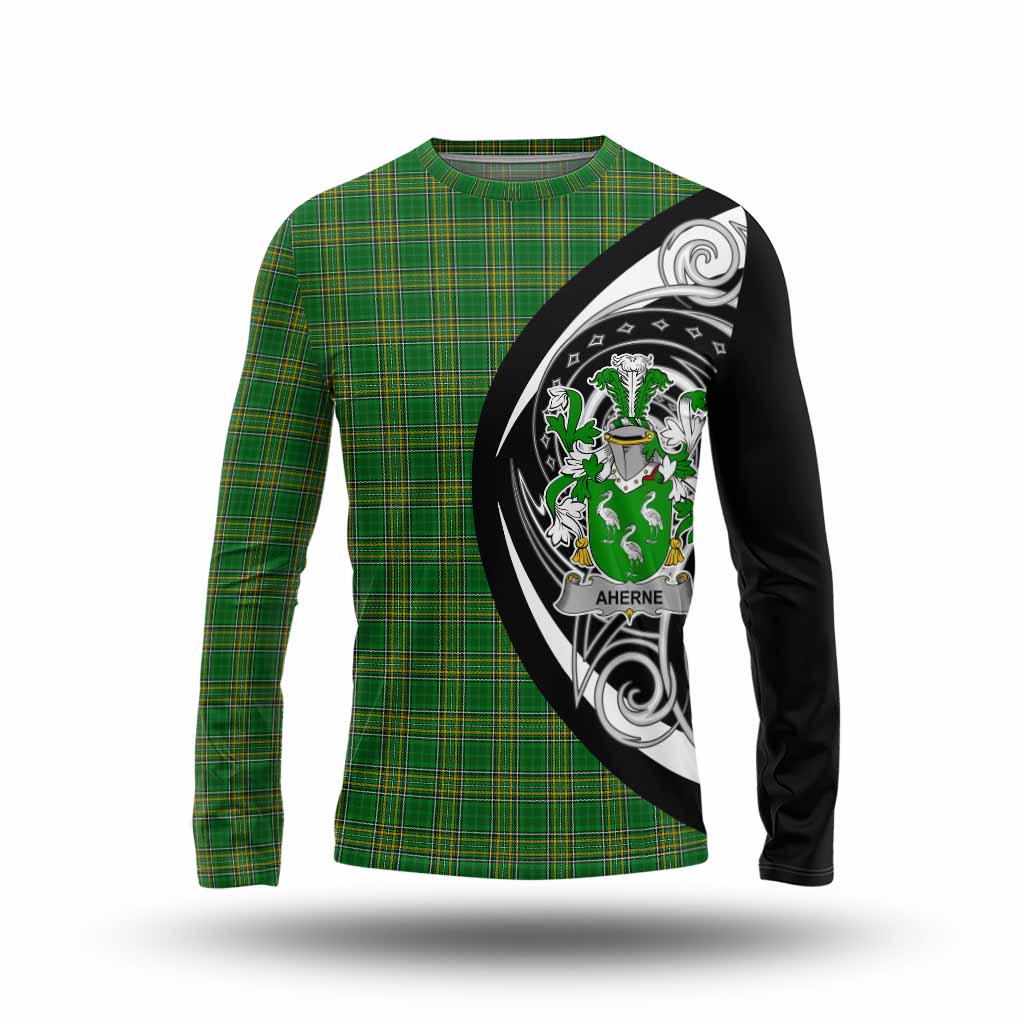 Aherne Irish Clan Long Sleeve T-Shirt Celtic Circle Style Unisex - Tartan Vibes Clothing