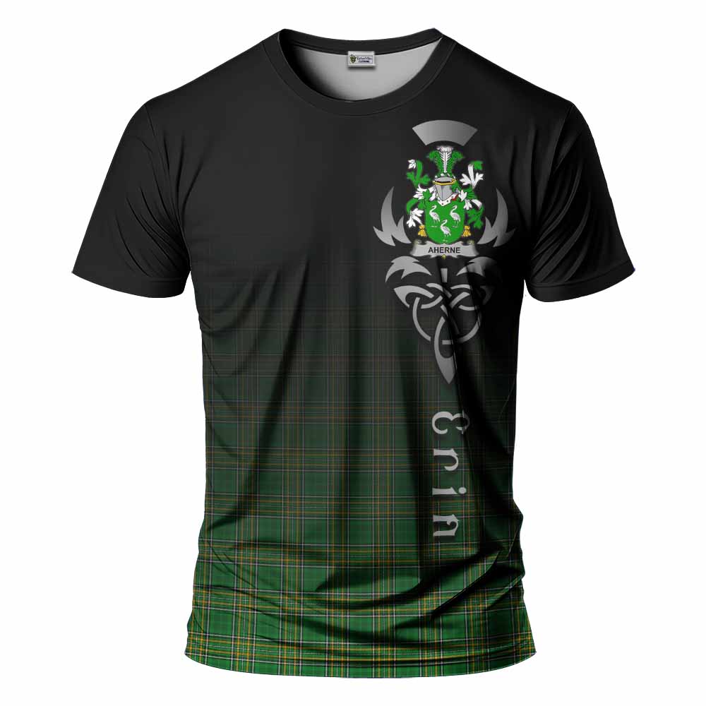 Aherne Irish Clan T-Shirt with Coat of Arms Erin Go Bragh Celtic Inspired Kid's Shirt - Tartan Vibes Clothing