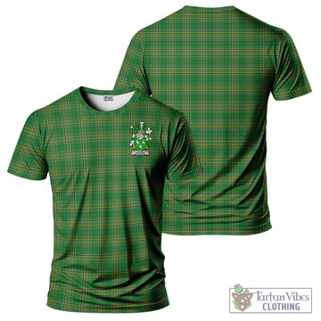 Aherne Irish Clan Tartan T-Shirt with Family Seal