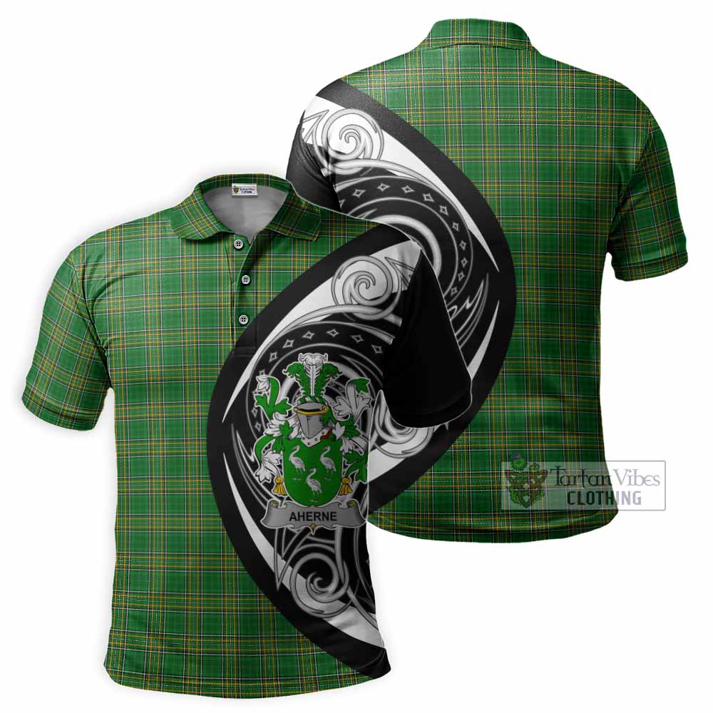 Aherne Irish Clan Polo Shirt Celtic Circle Style - Tartan Vibes Clothing