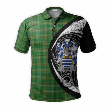 Aiken Irish Clan Polo Shirt Celtic Circle Style