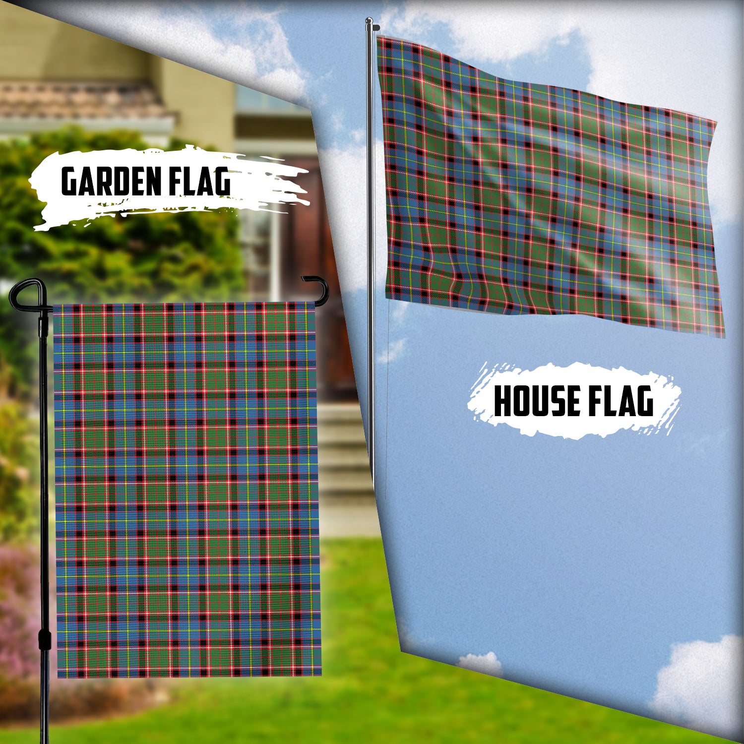 Aikenhead Tartan Flag Garden Flag (Vertical) - Tartanvibesclothing