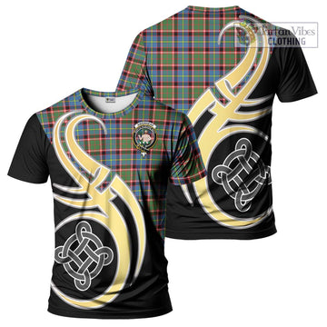 Aikenhead Tartan T-Shirt with Family Crest and Celtic Symbol Style Kid's Shirt - Tartan Vibes Clothing