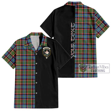 Aikenhead Tartan Hawaiian Shirt with Family Crest and Half Of Me Style Kid - Tartan Vibes Clothing
