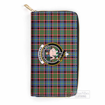Aikenhead Tartan Women's Leather Wallet with Family Crest