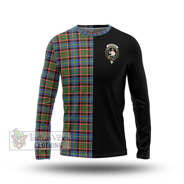Aikenhead Tartan Long Sleeve T-Shirt with Family Crest and Half Of Me Style Unisex - Tartan Vibes Clothing