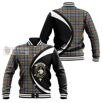 Aikenhead Tartan Baseball Jacket with Family Crest Circle Style Unisex - Tartan Vibes Clothing