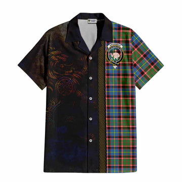 Aikenhead Tartan Family Crest Hawaiian Shirt Alba Gu Brath Be Brave Lion Ancient Style
