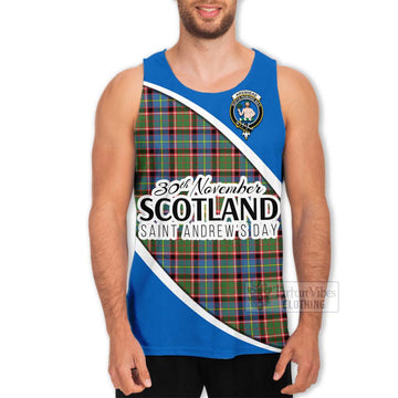 Aikenhead Family Crest Tartan Men's Tank Top Celebrate Saint Andrew's Day in Style Men - Tartan Vibes Clothing