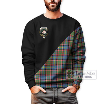 Aikenhead Tartan Sweatshirt with Family Crest and Military Logo Style Unisex - Tartan Vibes Clothing