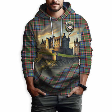 Aikenhead Tartan Family Crest Hoodie with Scottish Ancient Castle Style Pullover Hoodie - Tartan Vibes Clothing