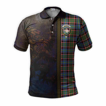 Aikenhead Tartan Family Crest Polo Shirt Alba Gu Brath Be Brave Lion Ancient Style