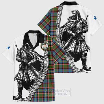 Aikenhead Tartan Clan Crest Hawaiian Shirt with Highlander Warrior Celtic Style Kid - Tartan Vibes Clothing