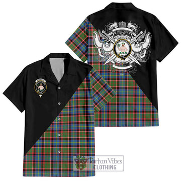 Aikenhead Tartan Hawaiian Shirt with Family Crest and Military Logo Style Kid - Tartan Vibes Clothing