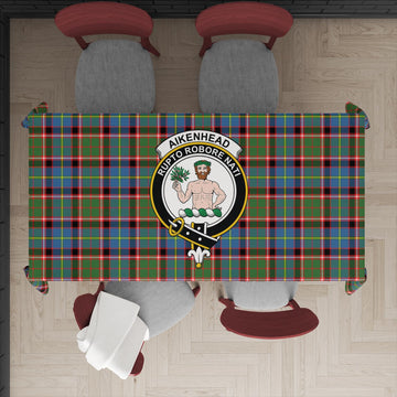 Aikenhead Tatan Tablecloth with Family Crest - Tartanvibesclothing
