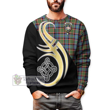 Aikenhead Tartan Sweatshirt with Family Crest and Celtic Symbol Style Unisex - Tartan Vibes Clothing