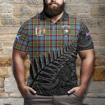 Aikenhead Crest Tartan Polo Shirt with New Zealand Silver Fern Half Style Kid - Tartan Vibes Clothing