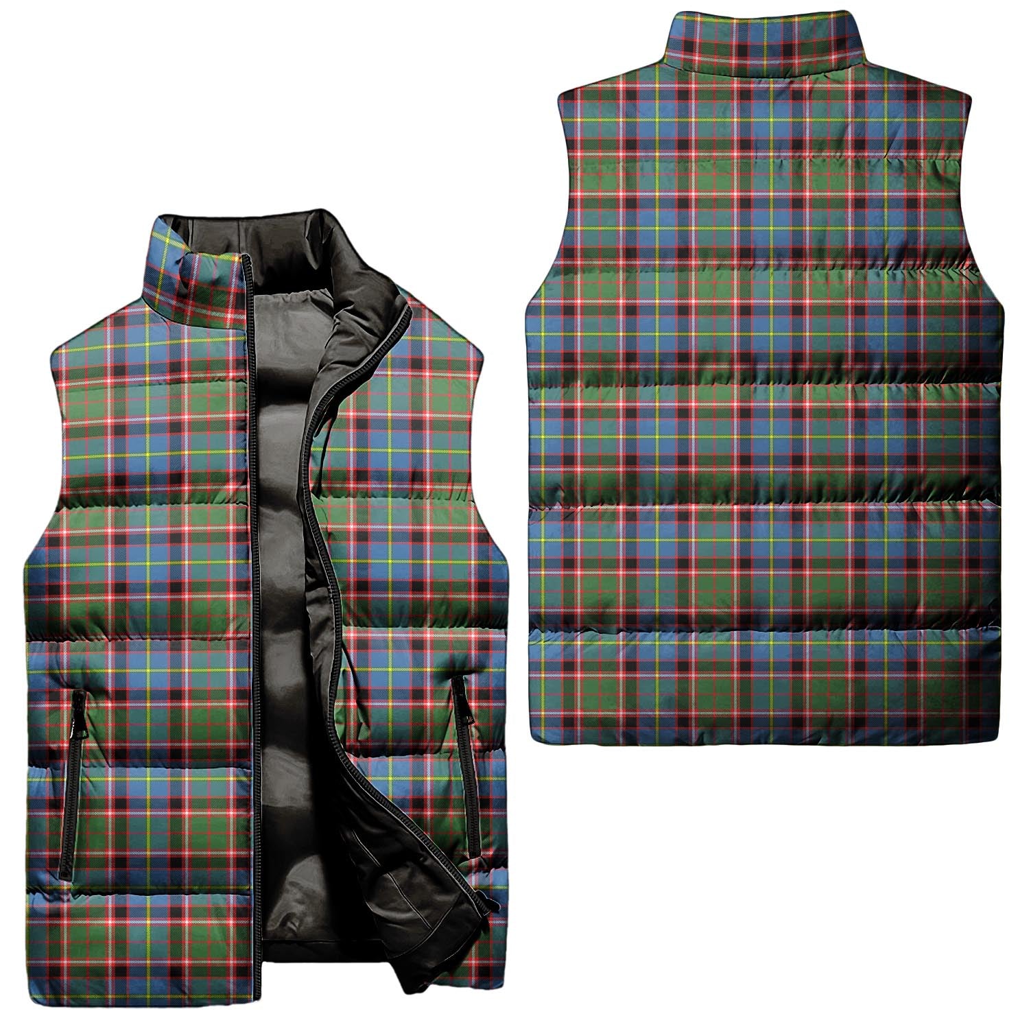 Aikenhead Tartan Sleeveless Puffer Jacket Unisex - Tartan Vibes Clothing