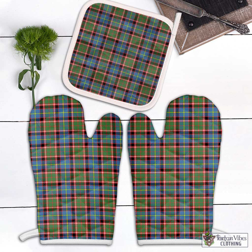 Aikenhead Tartan Combo Oven Mitt & Pot-Holder Combo 2 Oven Mitt & 1 Pot-Holder Black - Tartan Vibes Clothing