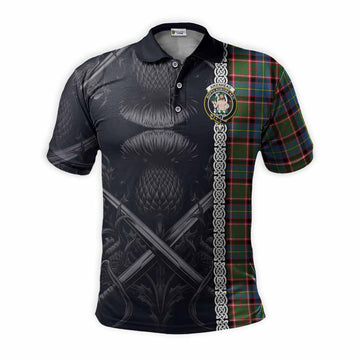 Aikenhead Tartan Polo Shirt with Family Crest Cross Sword Thistle Celtic Vibes Kid - Tartan Vibes Clothing
