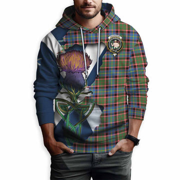 Tartan Vibes Clothing Aikenhead Tartan Family Crest Hoodie Scottish Thistle Celtic Inspired