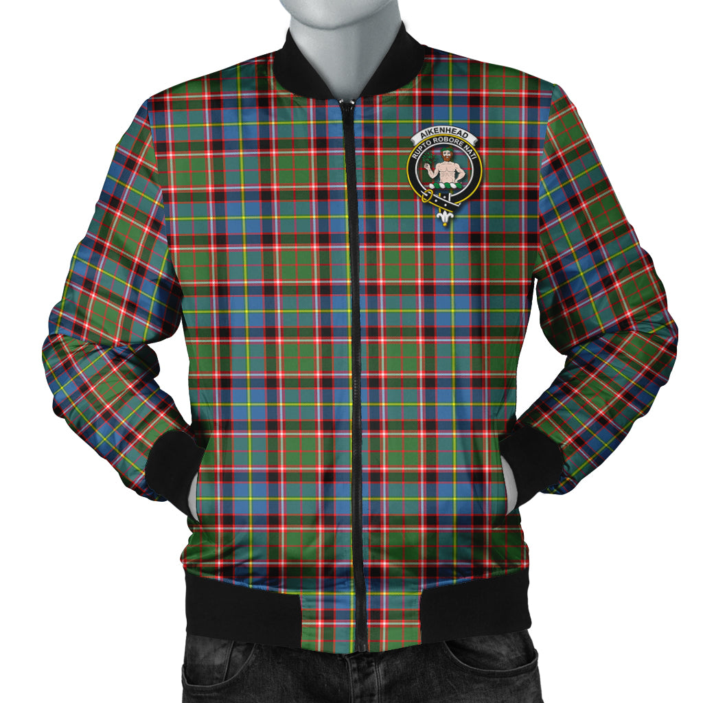 Aikenhead Tartan Bomber Jacket with Family Crest Unisex - Tartanvibesclothing