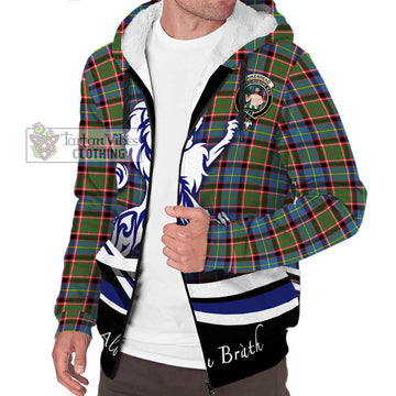 Aikenhead Tartan Sherpa Hoodie with Alba Gu Brath Regal Lion Emblem Unisex S - Tartan Vibes Clothing