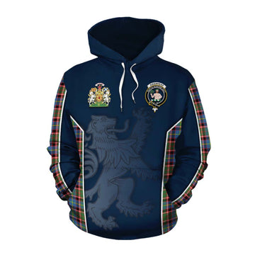 Aikenhead Tartan Cotton Hoodie with Family Crest and Lion Rampant Vibes Sport Style Pullover Hoodie XS - Tartan Vibes Clothing