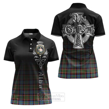 Aikenhead Tartan Women's Polo Shirt Featuring Alba Gu Brath Family Crest Celtic Inspired Women - Tartan Vibes Clothing