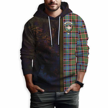Aikenhead Tartan Family Crest Hoodie Alba Gu Brath Be Brave Lion Ancient Style