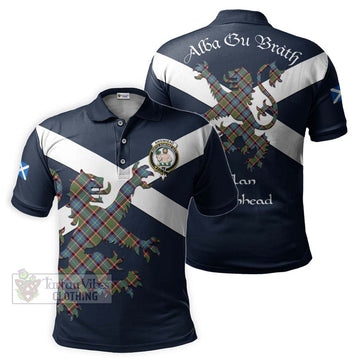 Aikenhead Tartan Lion Rampant Polo Shirt Proudly Display Your Heritage with Alba Gu Brath and Clan Name Kid - Tartan Vibes Clothing