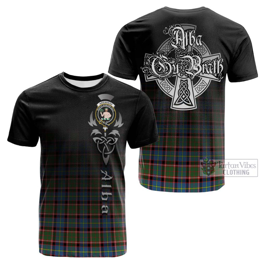 Aikenhead Tartan Cotton T-shirt Featuring Alba Gu Brath Family Crest Celtic Inspired Kid's Shirt - Tartan Vibes Clothing