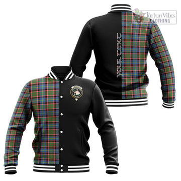 Aikenhead Tartan Baseball Jacket with Family Crest and Half Of Me Style Unisex - Tartan Vibes Clothing