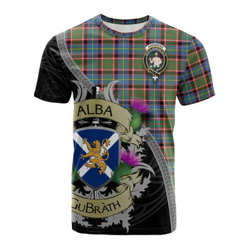 Aikenhead Tartan Family Crest Cotton T-shirt Lion Rampant Royal Thistle Shield Celtic Inspired Kid's Shirt - Tartan Vibes Clothing