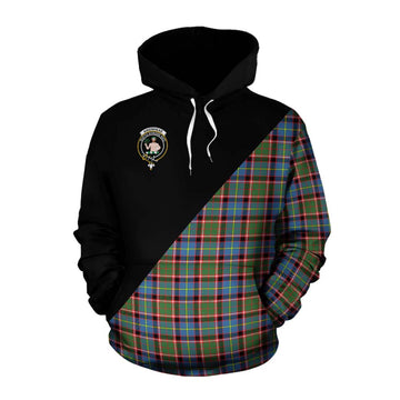 Aikenhead Tartan Cotton Hoodie with Family Crest and Military Logo Style Pullover Hoodie XS - Tartan Vibes Clothing