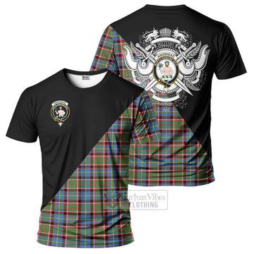 Aikenhead Tartan T-Shirt with Family Crest and Military Logo Style Kid's Shirt - Tartan Vibes Clothing