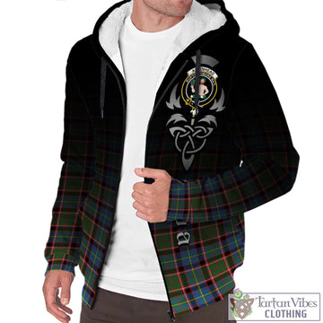 Aikenhead Tartan Sherpa Hoodie Featuring Alba Gu Brath Family Crest Celtic Inspired Unisex - Tartan Vibes Clothing