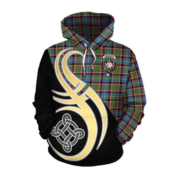 Aikenhead Tartan Cotton Hoodie with Family Crest and Celtic Symbol Style Pullover Hoodie XS - Tartan Vibes Clothing
